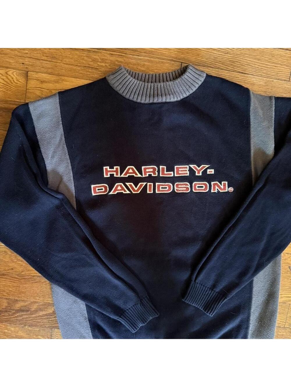 VINTAGE HARLEY COLORBLOCK KNIT GORCORE SWEATER